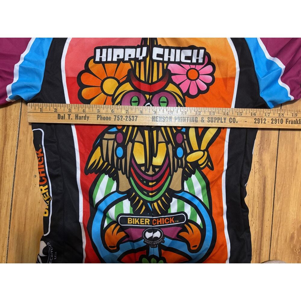 World Jerseys "Hippy Chick" cycling jersey size Medium - Picture 8 of 10